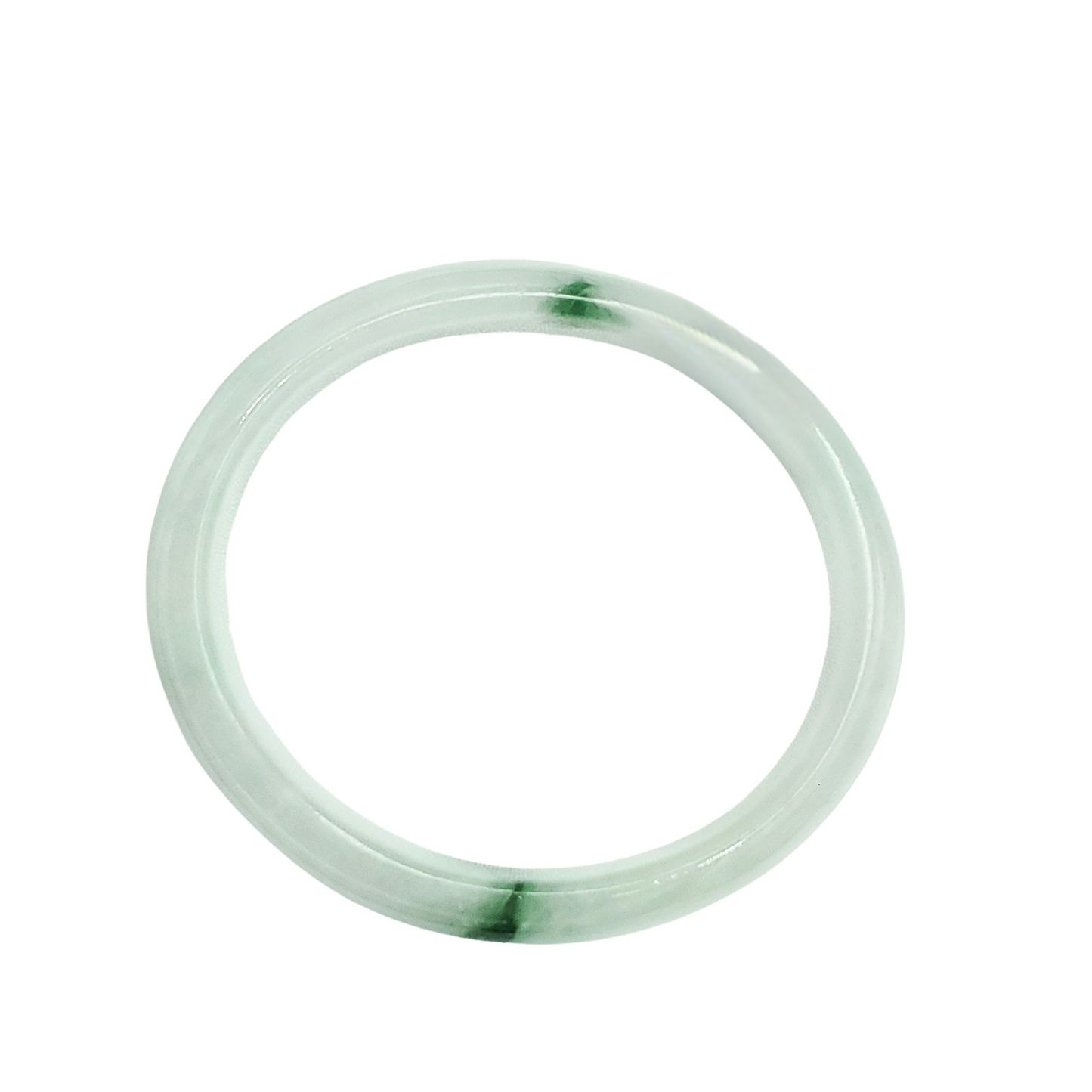High Quality 48–72mm Jadeite Jade White Green YingMart Bangle Gift for Her Sister Mom Grandma Mens Feng Shui Personalized