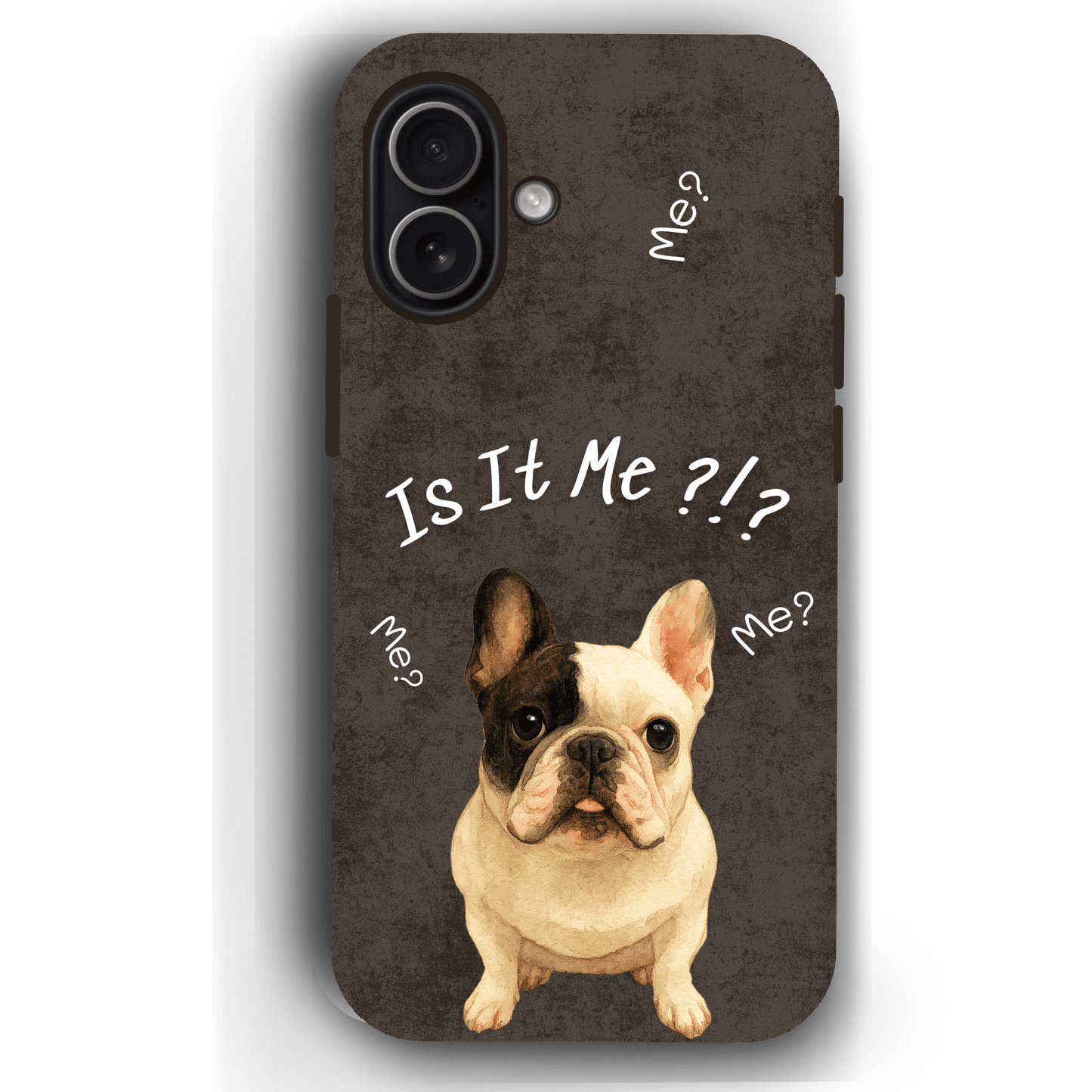 “Is It Me?” Design Custom Pet iPhone 17 Case by YingMart – Personalized Funny Portrait Design, Perfect Gift for Pet Lovers