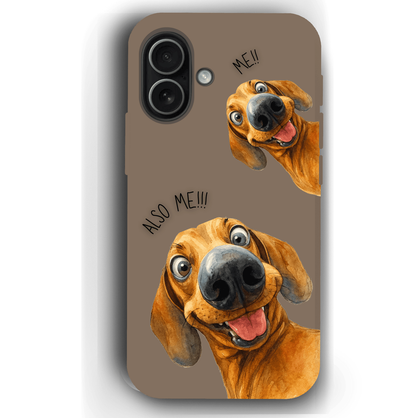 "Also Me" Design Custom Pet iPhone 17 Case – 4 Colors & 4 Patterns by YingMart, Personalized Pet Portrait Protective Cover for Dog Lovers