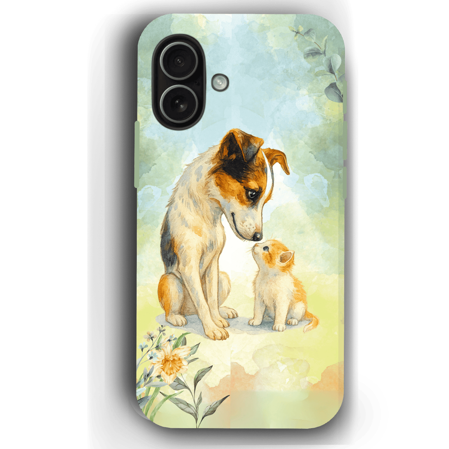 Custom Pet Phone Case for iPhone 17/17 Pro/17 Pro Max/17 Air by YingMart – Personalized Photo Pet Portrait (1-3 Pets), Protective Cover for Pet Lovers