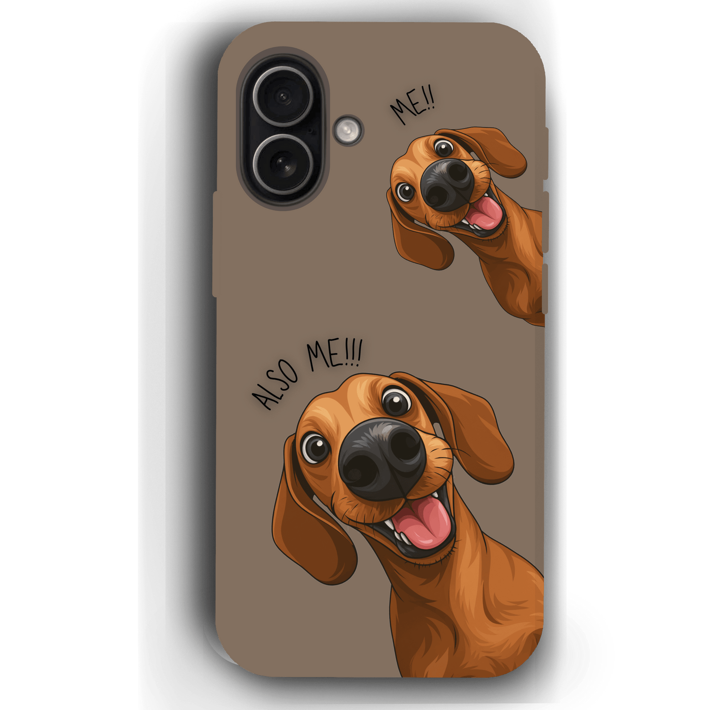 "Also Me" Design Custom Pet iPhone 17 Case – 4 Colors & 4 Patterns by YingMart, Personalized Pet Portrait Protective Cover for Dog Lovers