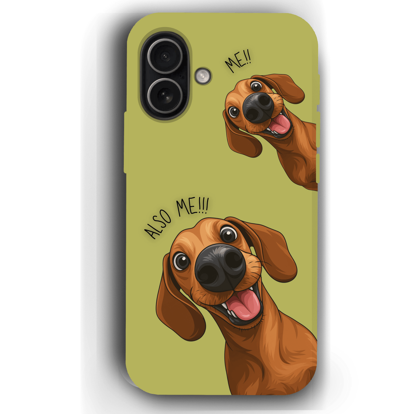 "Also Me" Design Custom Pet iPhone 17 Case – 4 Colors & 4 Patterns by YingMart, Personalized Pet Portrait Protective Cover for Dog Lovers
