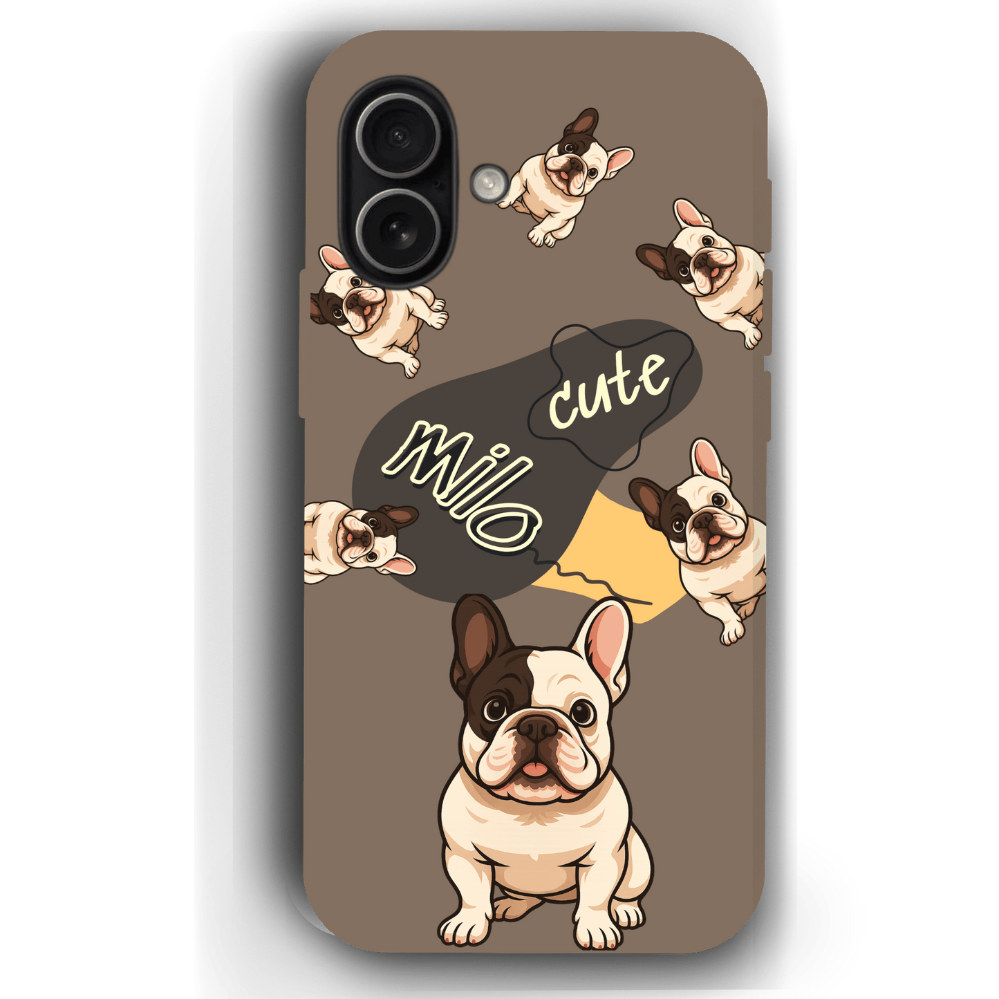 “Milo Cute” Design Custom Pet iPhone 17 Case by YingMart - Personalized Animal Portrait, Protective Cover for Pet Lovers