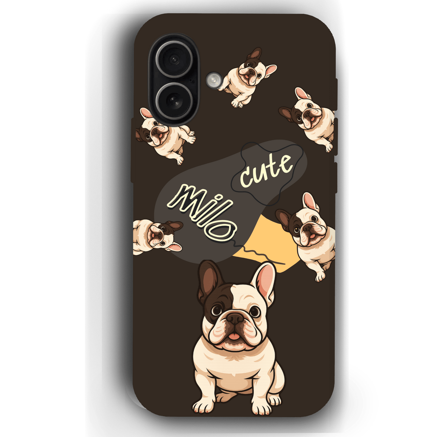 “Milo Cute” Design Custom Pet iPhone 17 Case by YingMart - Personalized Animal Portrait, Protective Cover for Pet Lovers