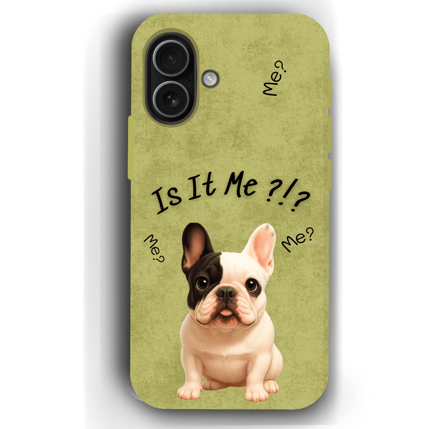 “Is It Me?” Design Custom Pet iPhone 17 Case by YingMart – Personalized Funny Portrait Design, Perfect Gift for Pet Lovers