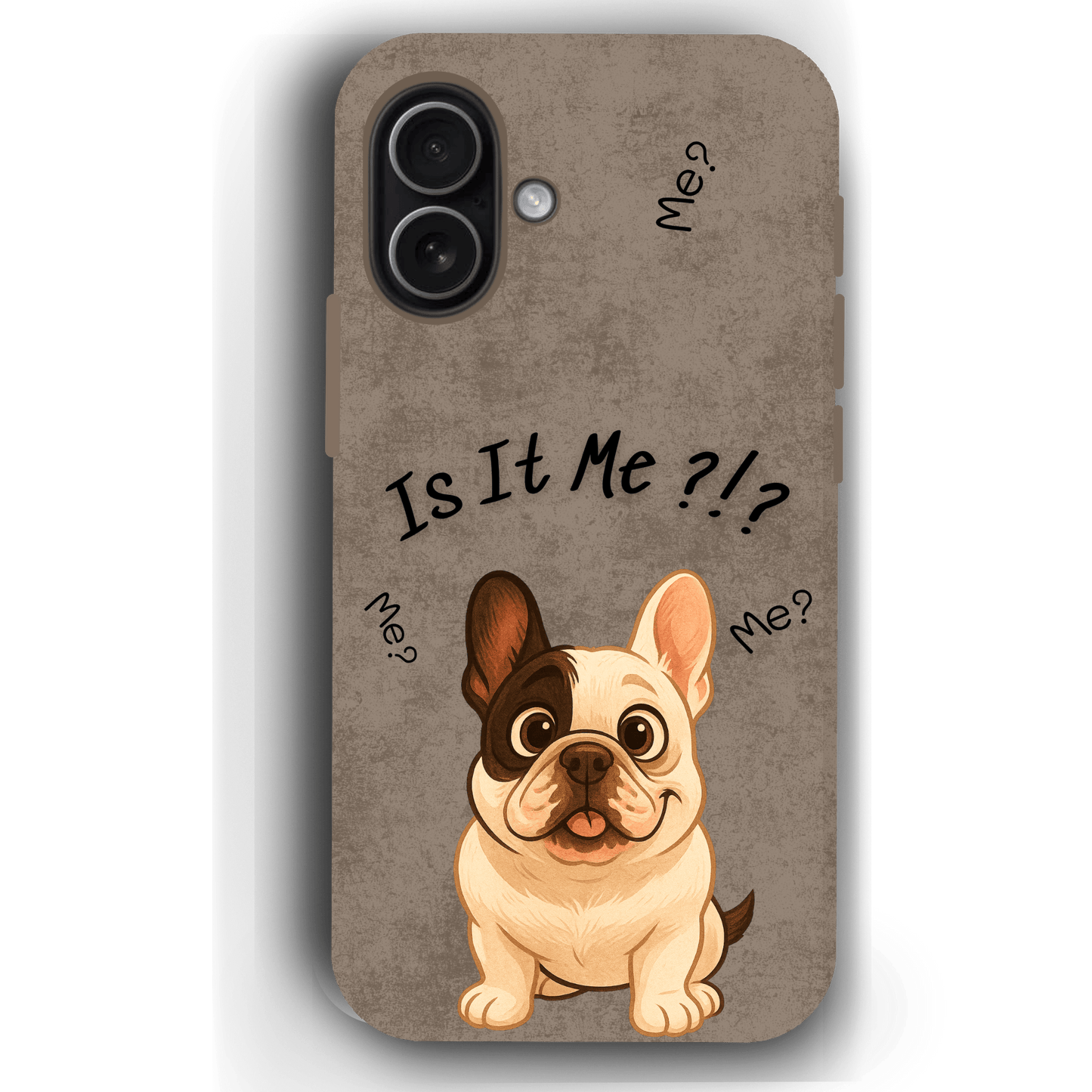 “Is It Me?” Design Custom Pet iPhone 17 Case by YingMart – Personalized Funny Portrait Design, Perfect Gift for Pet Lovers