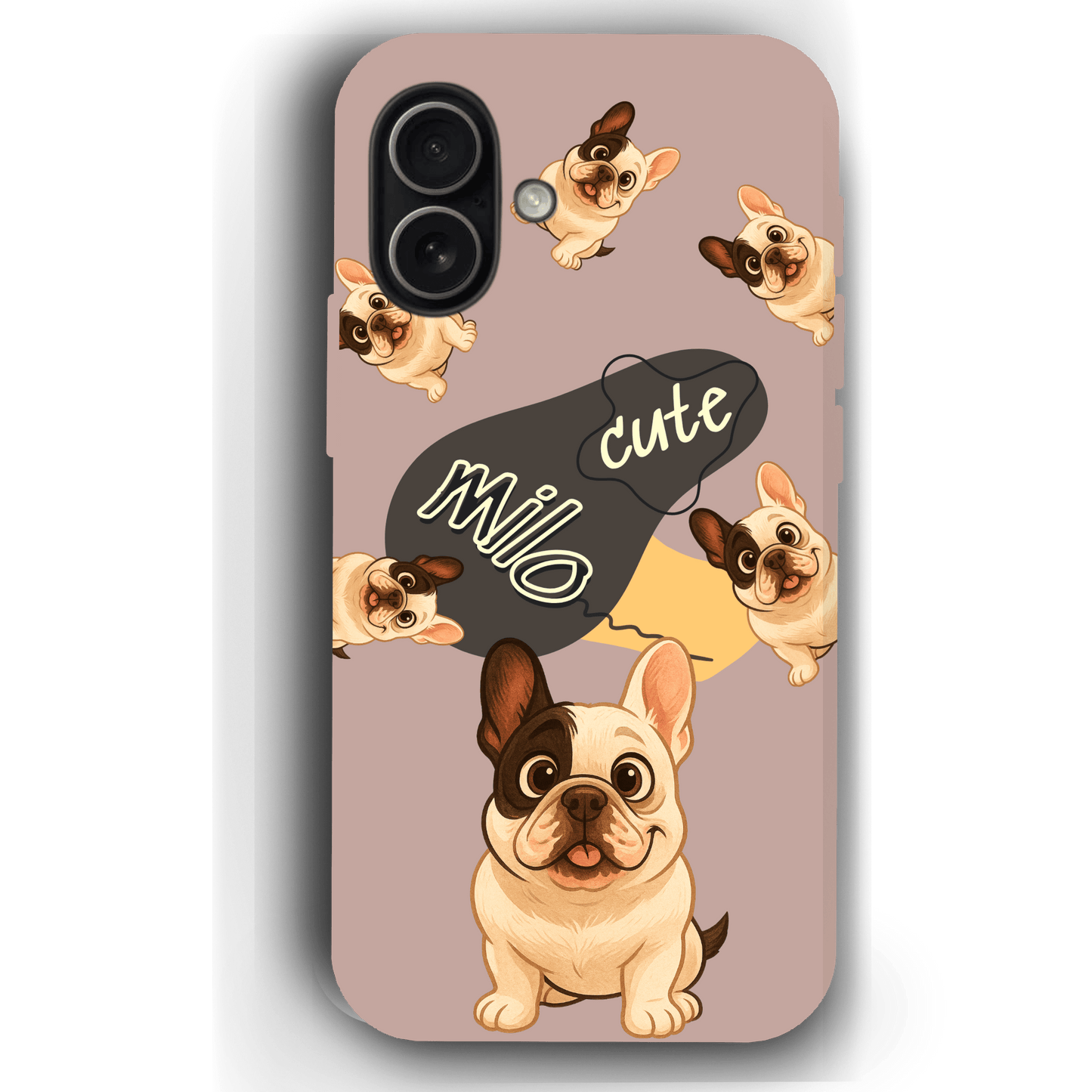 “Milo Cute” Design Custom Pet iPhone 17 Case by YingMart - Personalized Animal Portrait, Protective Cover for Pet Lovers