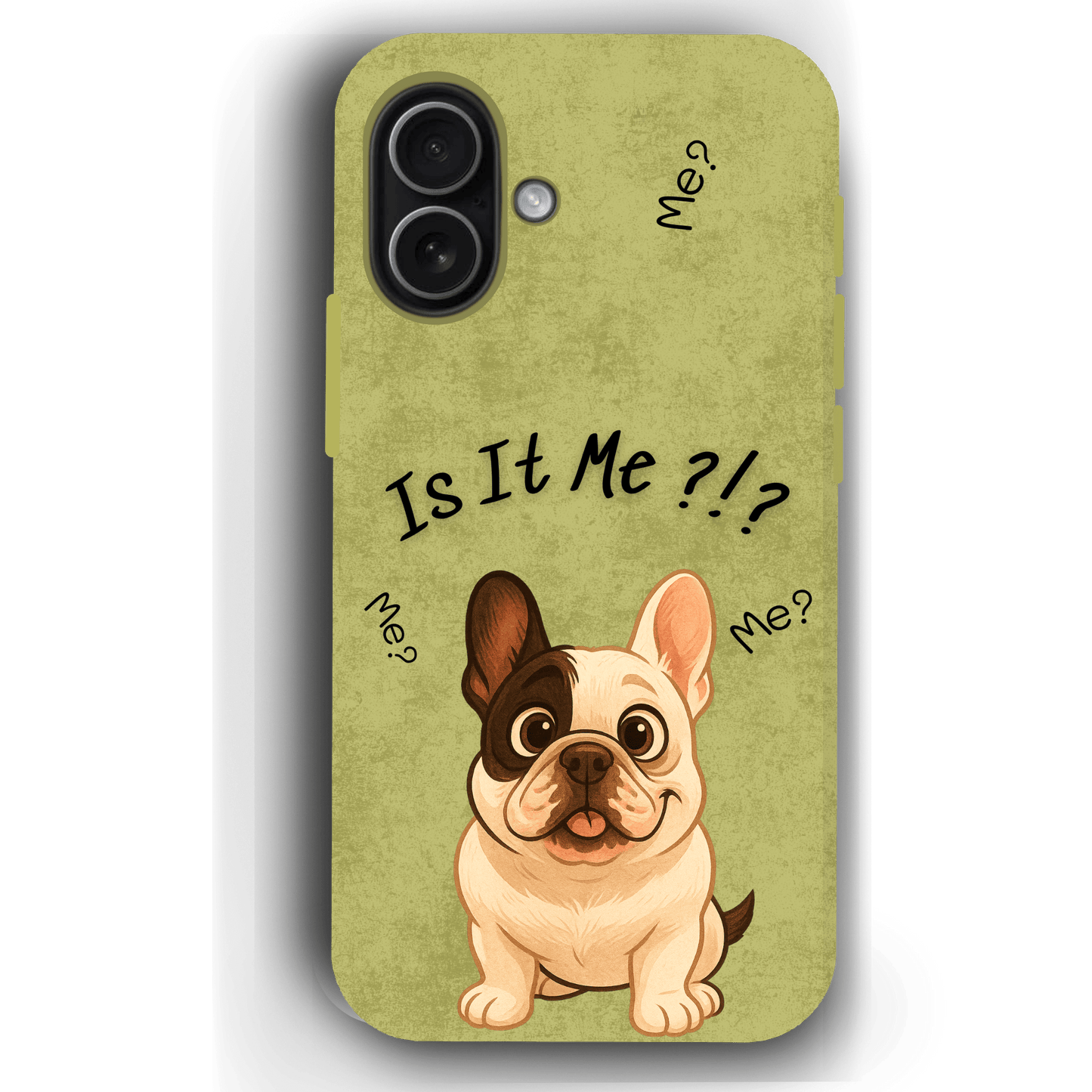 “Is It Me?” Design Custom Pet iPhone 17 Case by YingMart – Personalized Funny Portrait Design, Perfect Gift for Pet Lovers