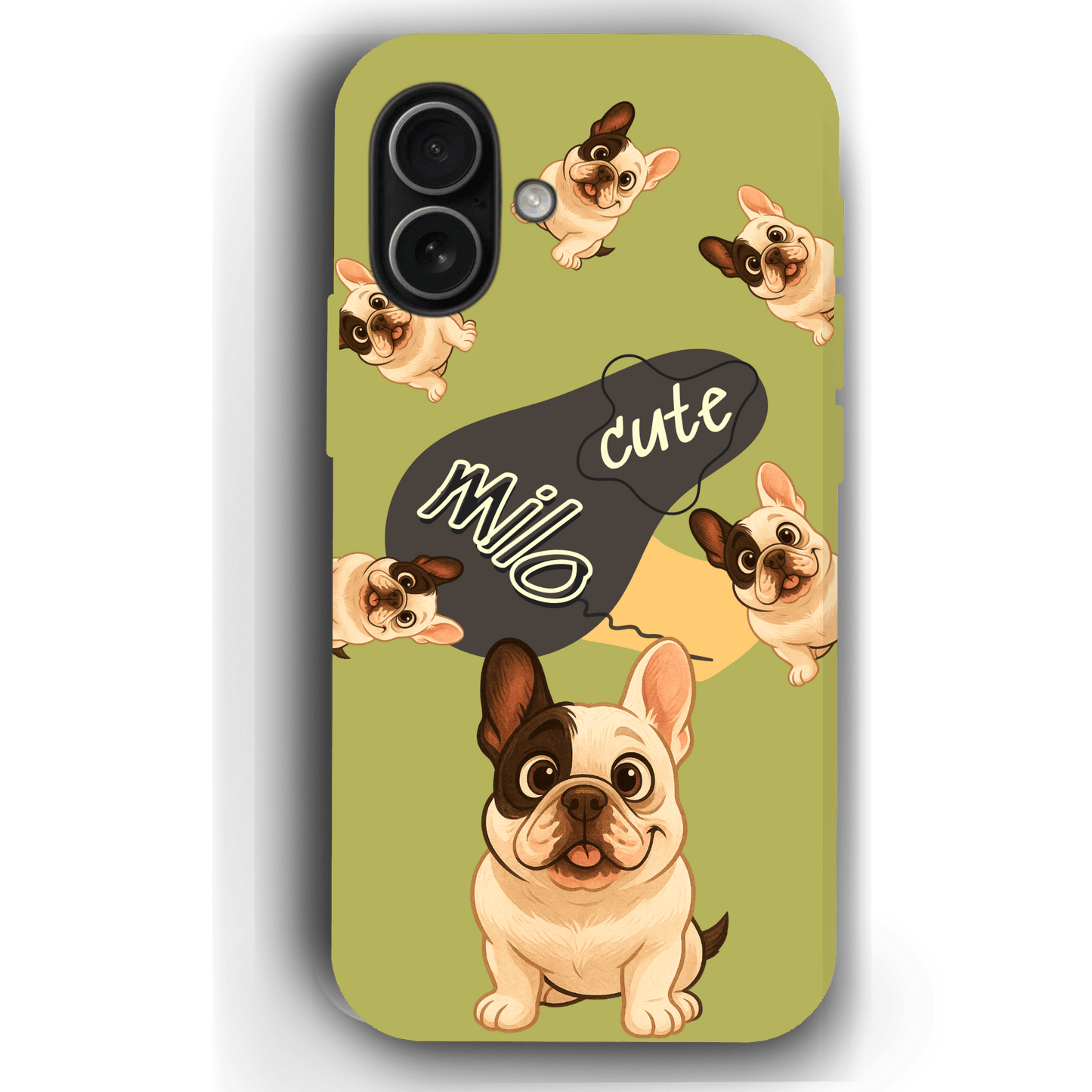 “Milo Cute” Design Custom Pet iPhone 17 Case by YingMart - Personalized Animal Portrait, Protective Cover for Pet Lovers