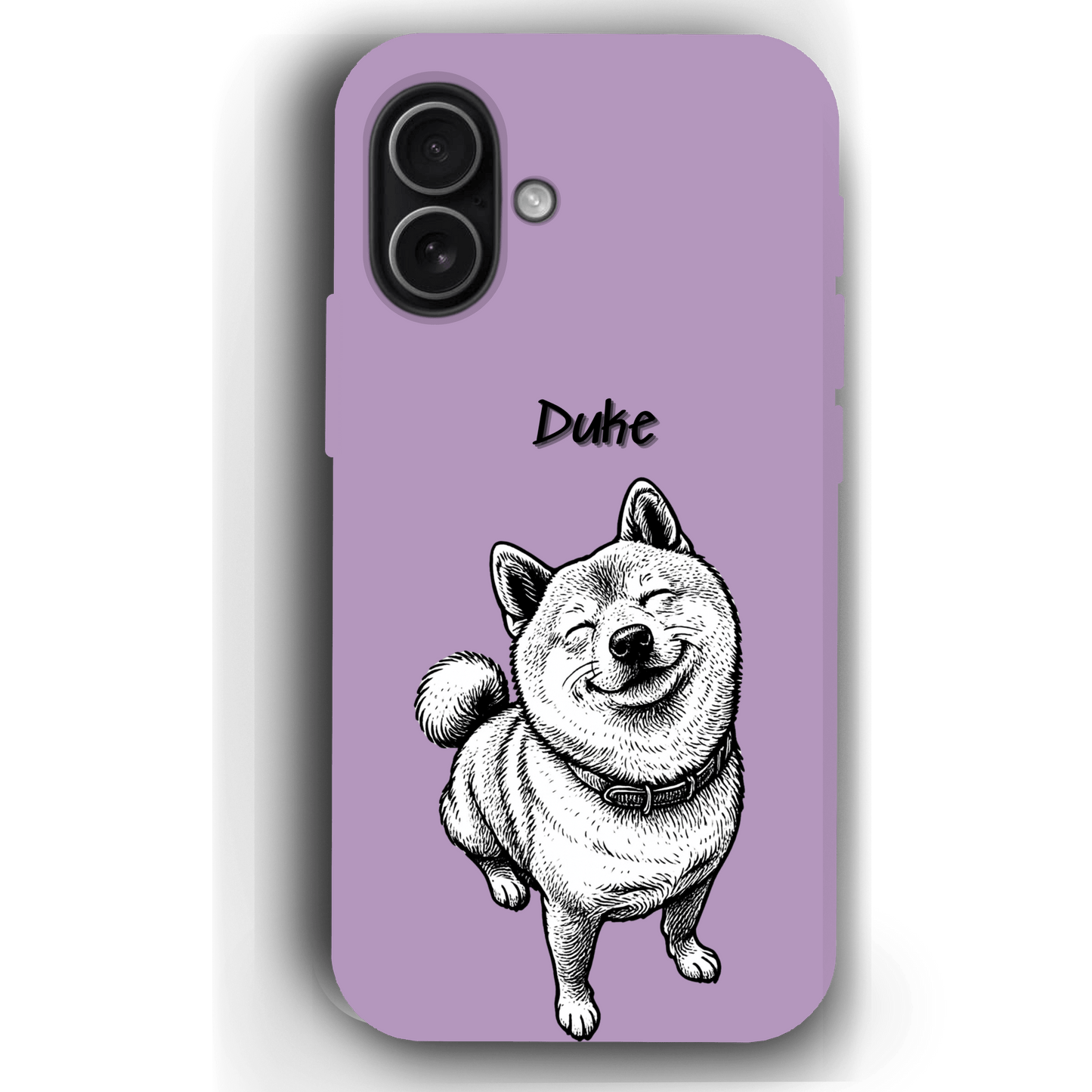 Custom Black & White Pet Phone Case for iPhone 17 by YingMart – Custom Photo Personalized Pet Line Art Design with Pet Name