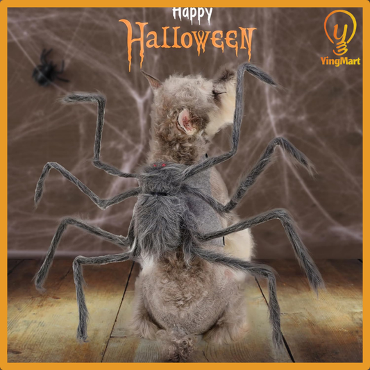 Big Spider Pet Costume for Dogs Cats Funny Halloween Cosplay Outfit Cute Pet Shirt