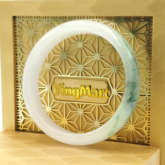 High Quality 48–72mm Natural-Colour Jade White Green Black YingMart Jadeite Bangle Gift for Her Grandma Mens Mother Feng Shui Sister