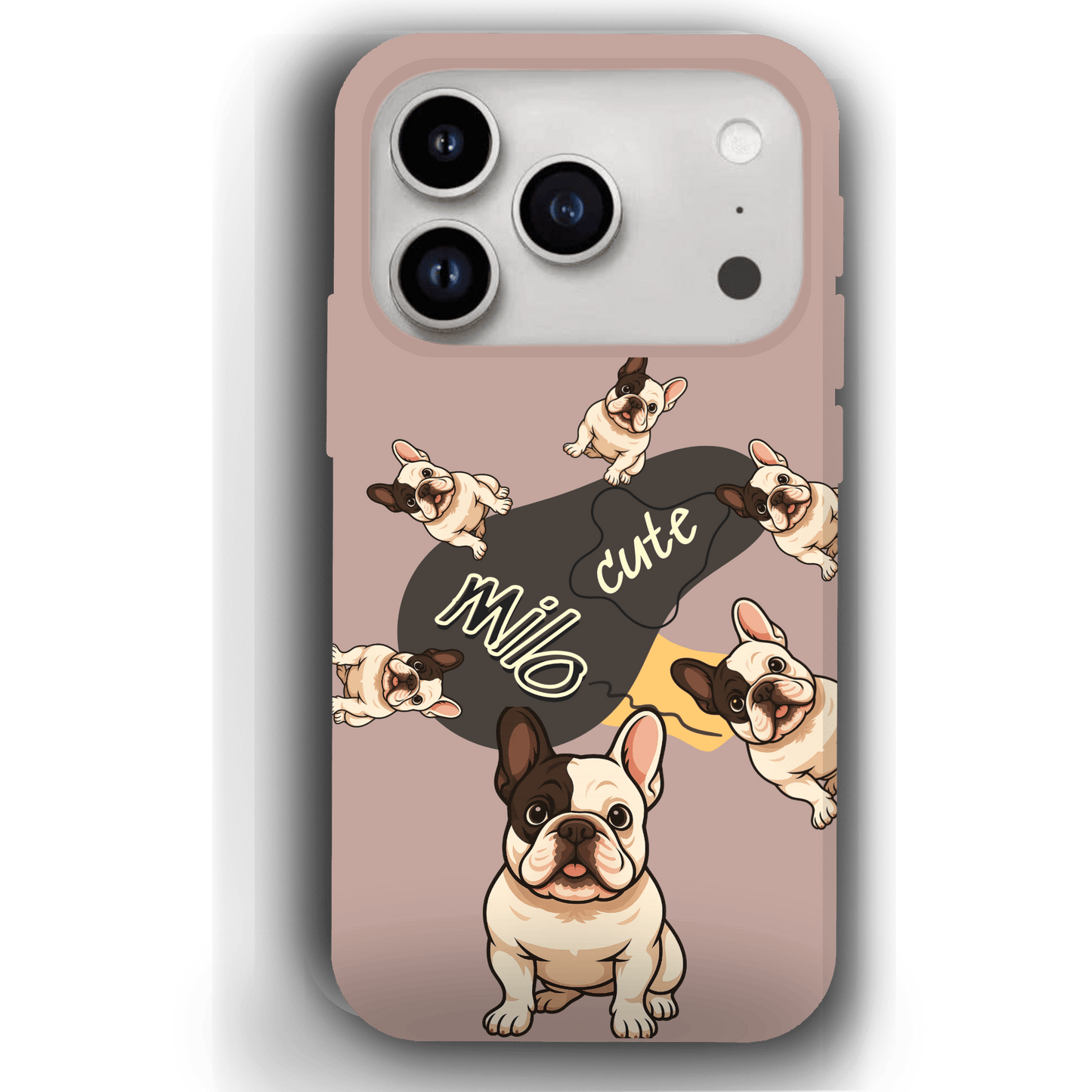 “Milo Cute” Design Custom Pet iPhone 17 Case by YingMart - Personalized Animal Portrait, Protective Cover for Pet Lovers