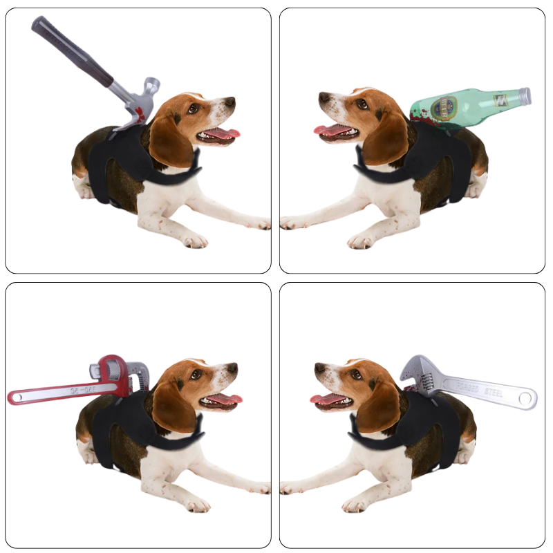 Prank Tool Pet Costume Harness Dogs Cats Funny Cosplay Halloween Party Shirt Clothes