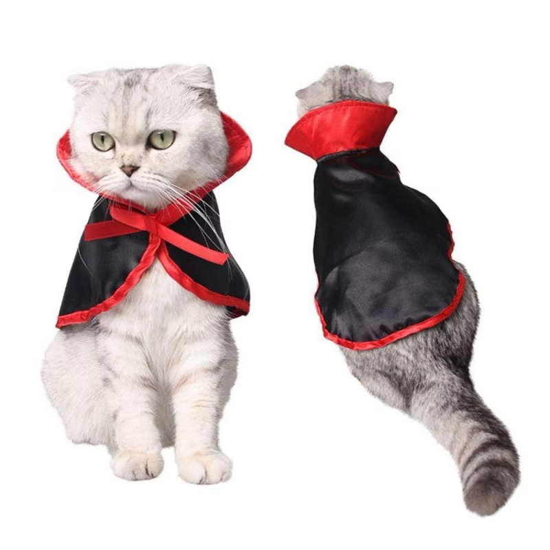 YingMart Halloween Pet Cloak Cat Dog Christmas Dressing – Transfiguration Pet Witch Cloak Cosplay Cape, Easy Fit Halloween Costume