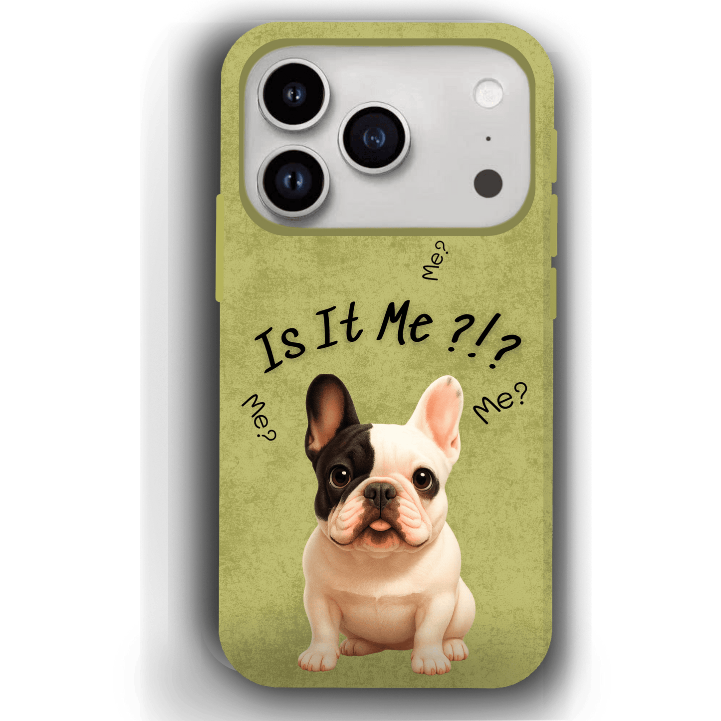 “Is It Me?” Design Custom Pet iPhone 17 Case by YingMart – Personalized Funny Portrait Design, Perfect Gift for Pet Lovers
