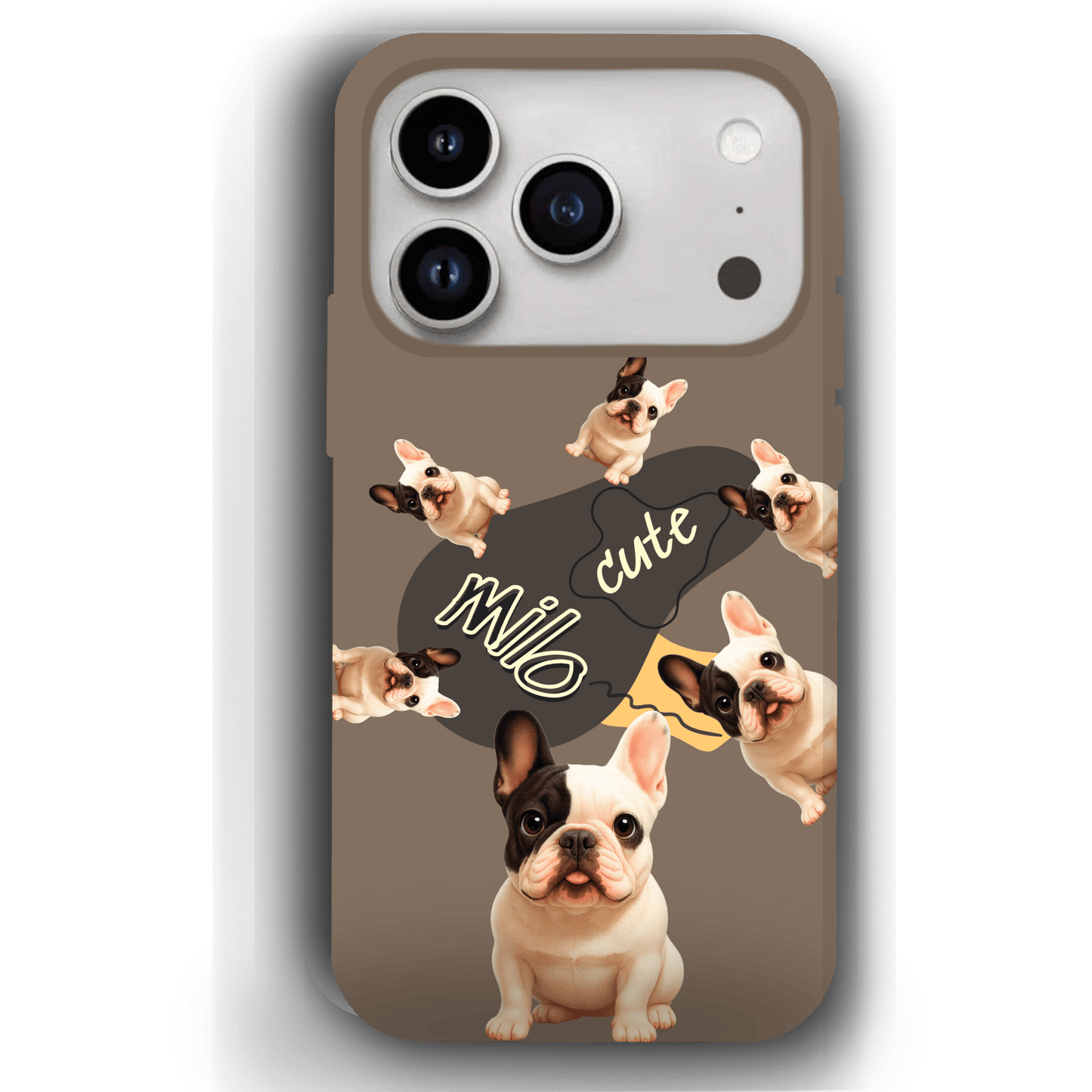 “Milo Cute” Design Custom Pet iPhone 17 Case by YingMart - Personalized Animal Portrait, Protective Cover for Pet Lovers