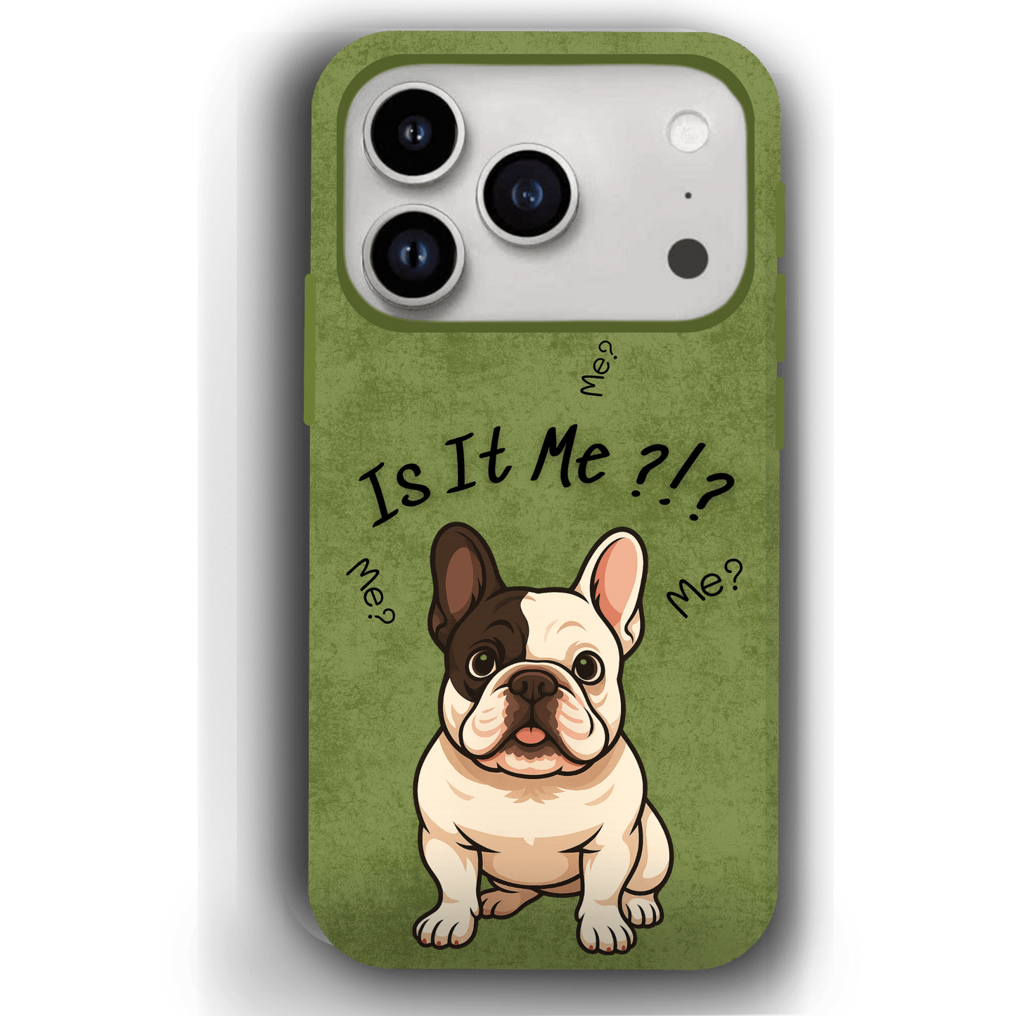 “Is It Me?” Design Custom Pet iPhone 17 Case by YingMart – Personalized Funny Portrait Design, Perfect Gift for Pet Lovers