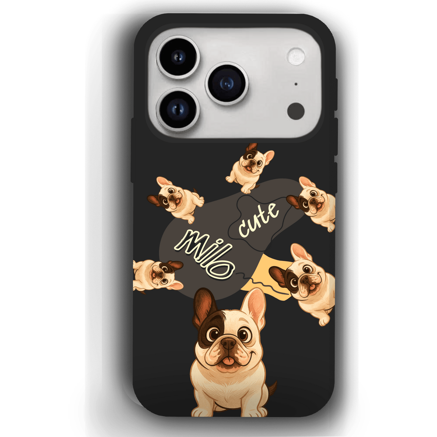 “Milo Cute” Design Custom Pet iPhone 17 Case by YingMart - Personalized Animal Portrait, Protective Cover for Pet Lovers