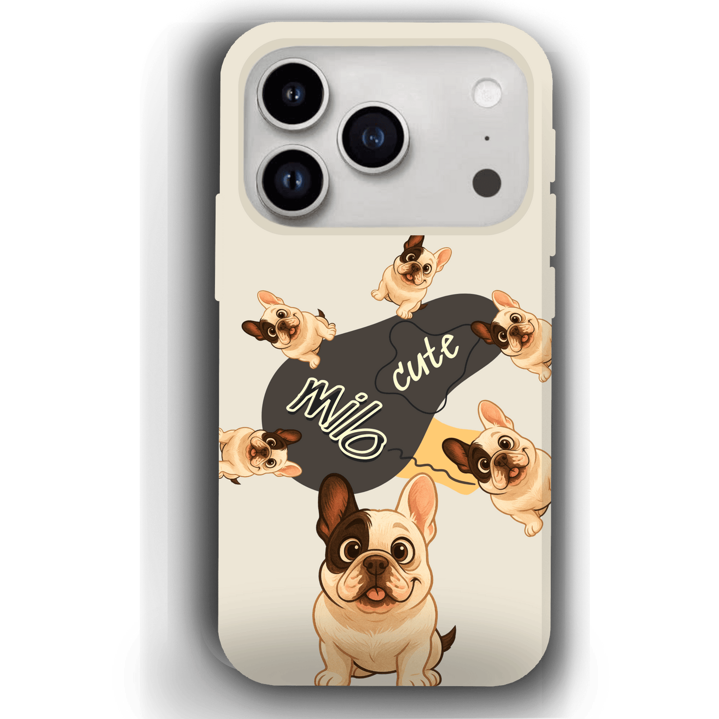 “Milo Cute” Design Custom Pet iPhone 17 Case by YingMart - Personalized Animal Portrait, Protective Cover for Pet Lovers