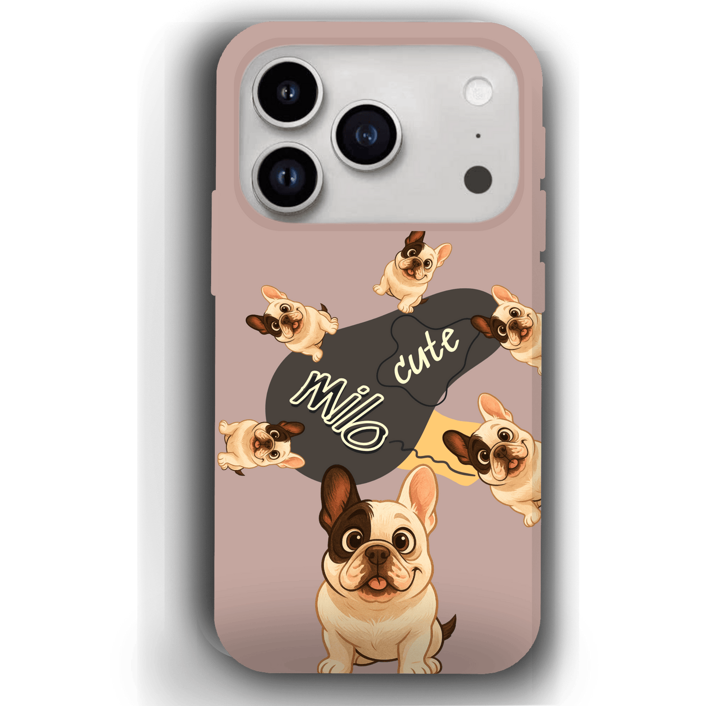 “Milo Cute” Design Custom Pet iPhone 17 Case by YingMart - Personalized Animal Portrait, Protective Cover for Pet Lovers