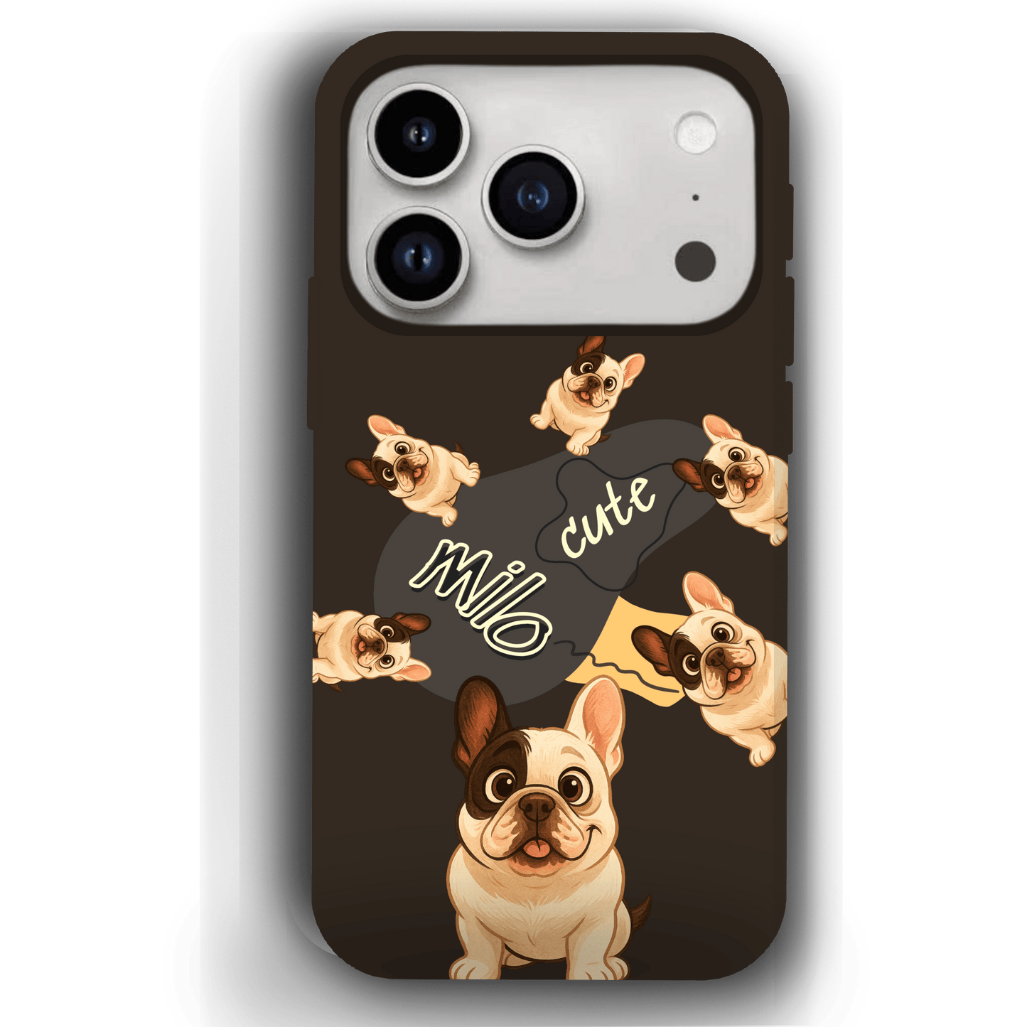 “Milo Cute” Design Custom Pet iPhone 17 Case by YingMart - Personalized Animal Portrait, Protective Cover for Pet Lovers