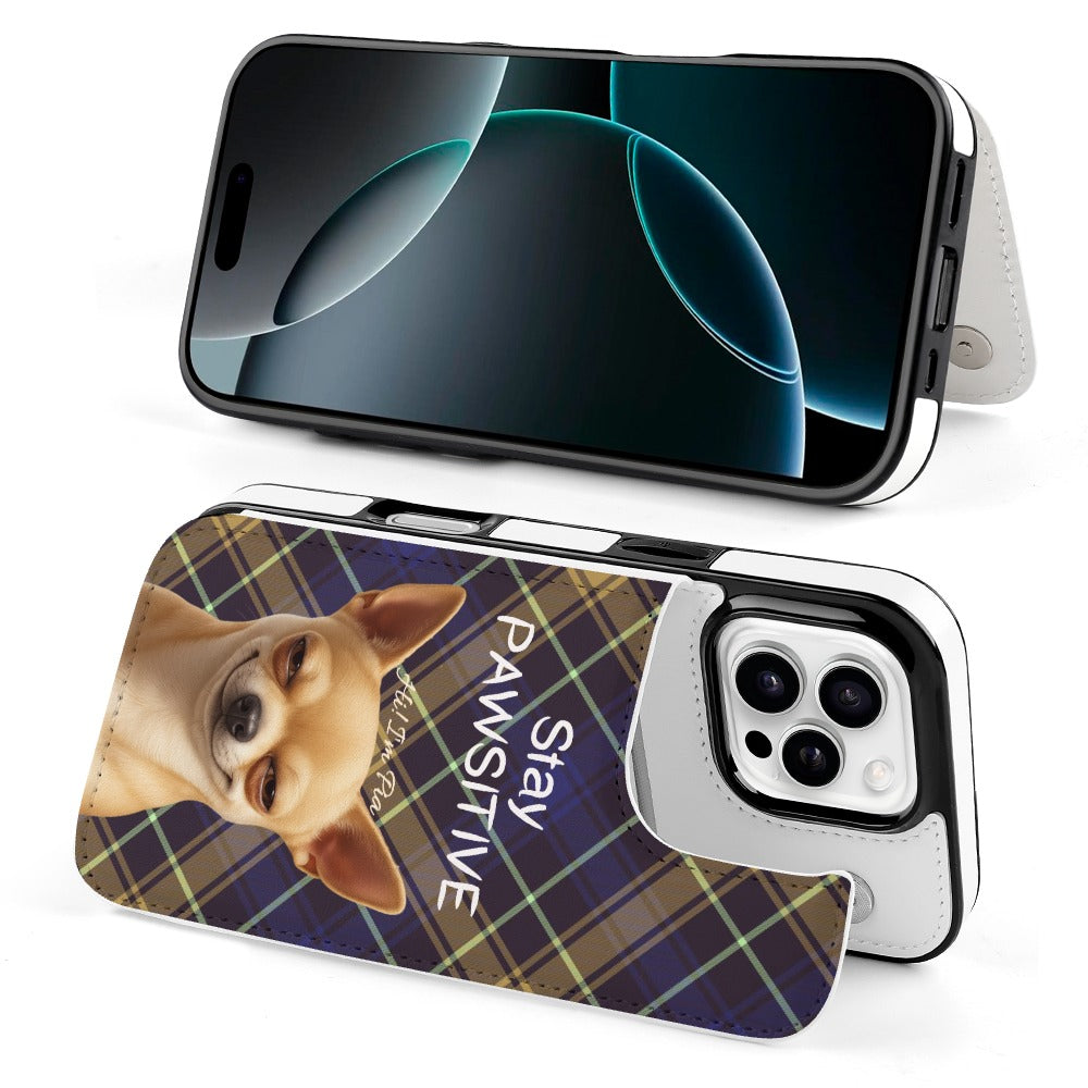 YingMart Stay PAWSITIVE Customized Pet Phone Case for Apple iPhone 16