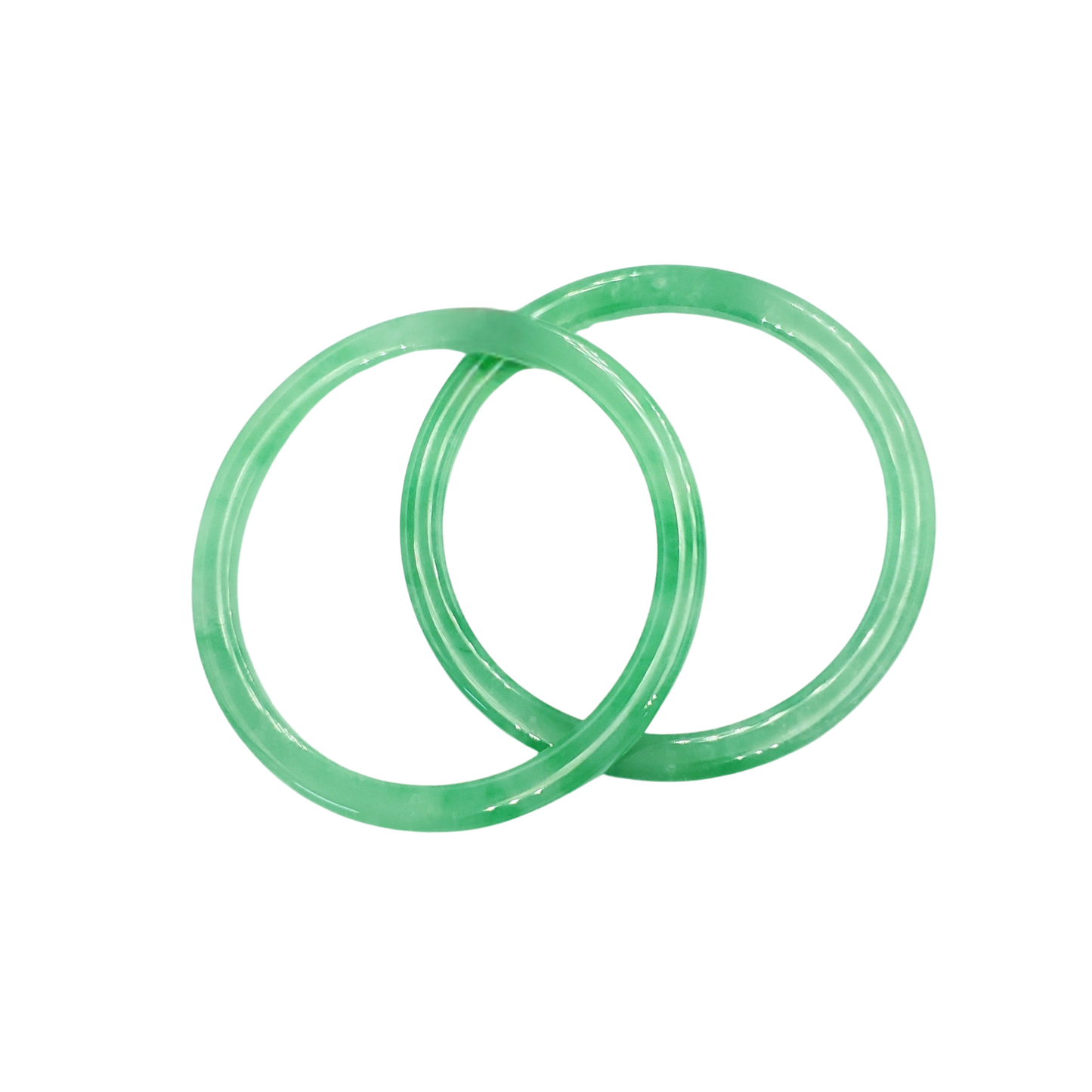 High Quality 48–72mm Jadeite Jade Green Bangle Gift for Her Mom Grandma Feng Shui Personalized Bracelets Jewelry