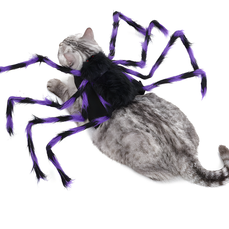 Big Spider Pet Costume for Dogs Cats Funny Halloween Cosplay Outfit Cute Pet Shirt