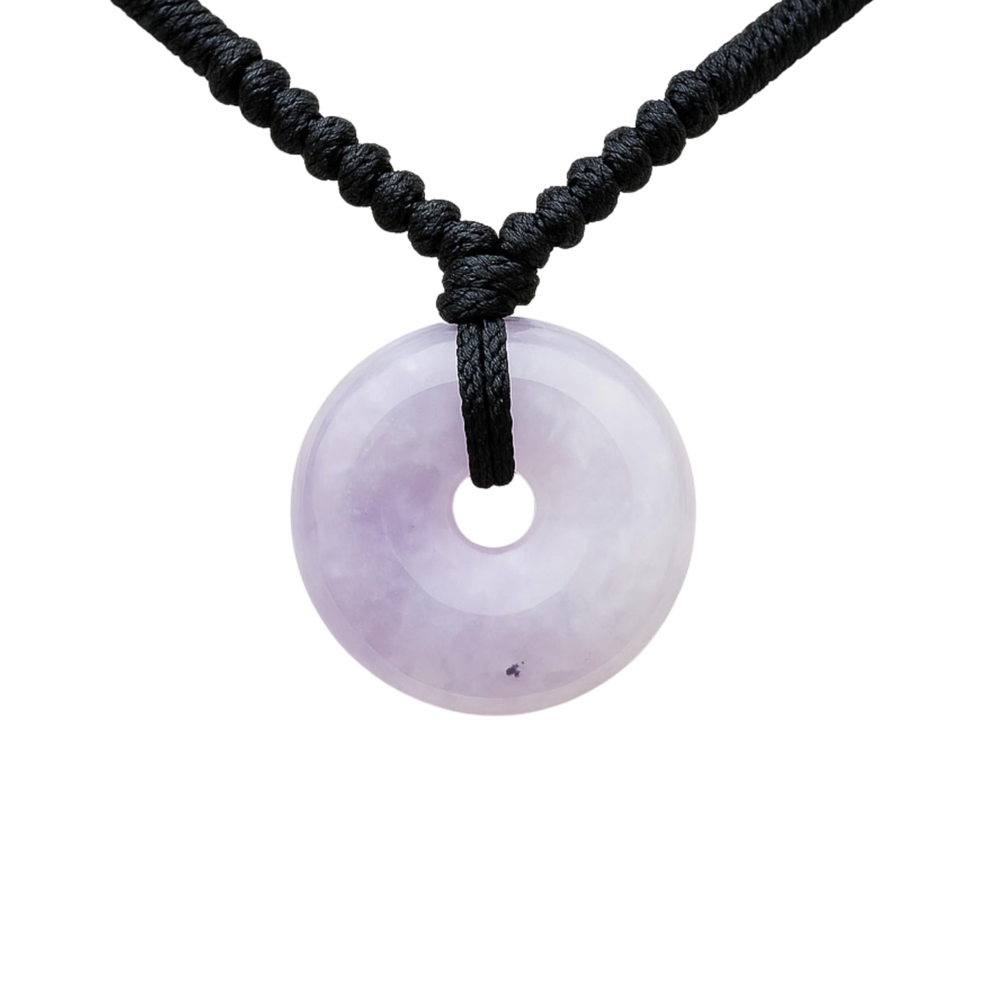 Love & Luck – Natural Heart/Donut Jade Pendant Necklace for Women – Lucky Jade Jewelry Gift for Her, Genuine Green/Purple/White Stone, Minimalist Spiritual Necklace, Real Jade Necklace for Balance, Energy & Style by YingMart