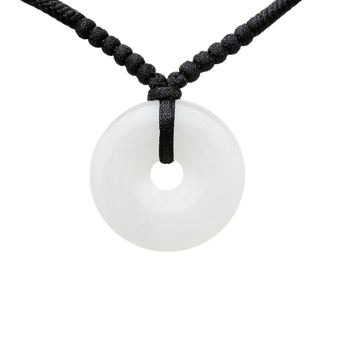 Love & Luck – Natural Heart/Donut Jade Pendant Necklace for Women – Lucky Jade Jewelry Gift for Her, Genuine Green/Purple/White Stone, Minimalist Spiritual Necklace, Real Jade Necklace for Balance, Energy & Style by YingMart