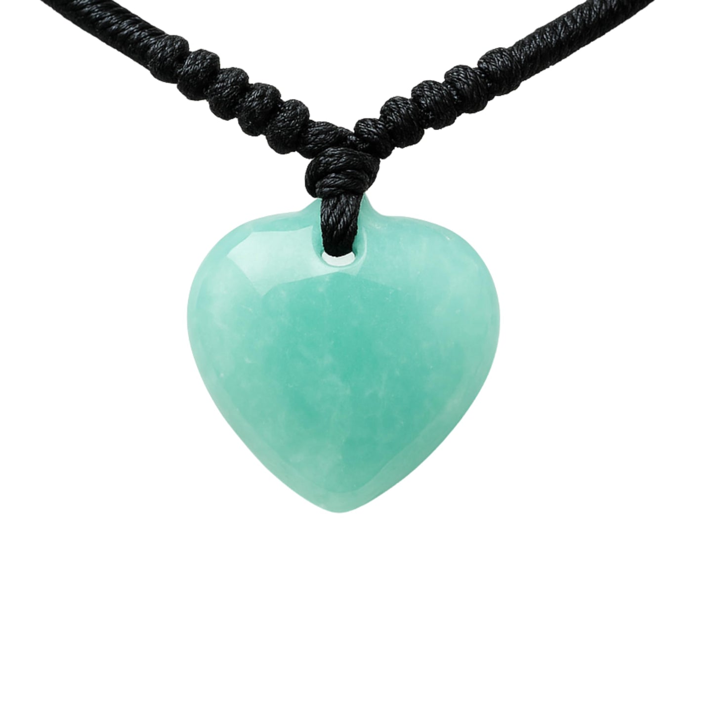 Love & Luck – Natural Heart/Donut Jade Pendant Necklace for Women – Lucky Jade Jewelry Gift for Her, Genuine Green/Purple/White Stone, Minimalist Spiritual Necklace, Real Jade Necklace for Balance, Energy & Style by YingMart