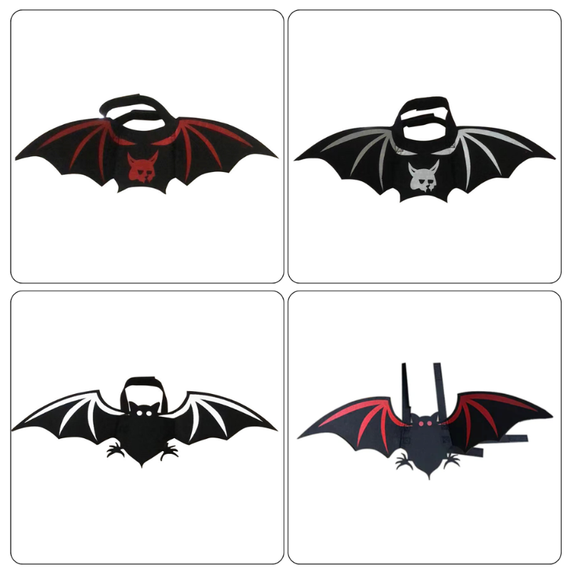 Halloween Pet Bat Wings Costume for Cats Dogs Funny Cosplay Outfit Holiday Decoration