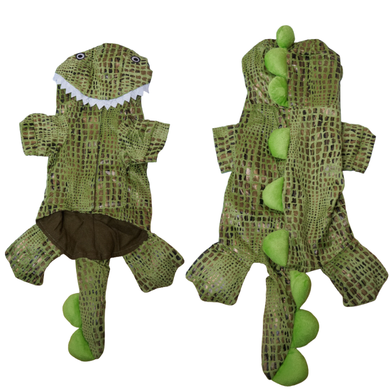 Pet Outfit Puppies Cats Dinosaur Crocodile Hoodie Halloween Dog Costume Small Medium Large Cosplay