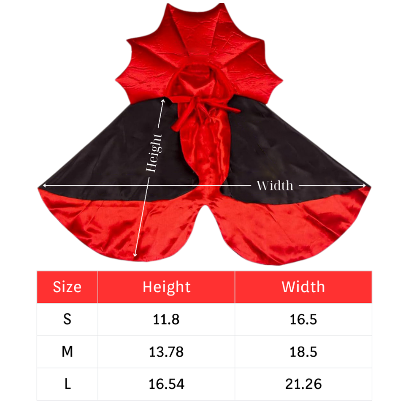 Funny Bat Vampire Cape Pet Costume for Cats Dogs Halloween Cloak Cosplay Outfit