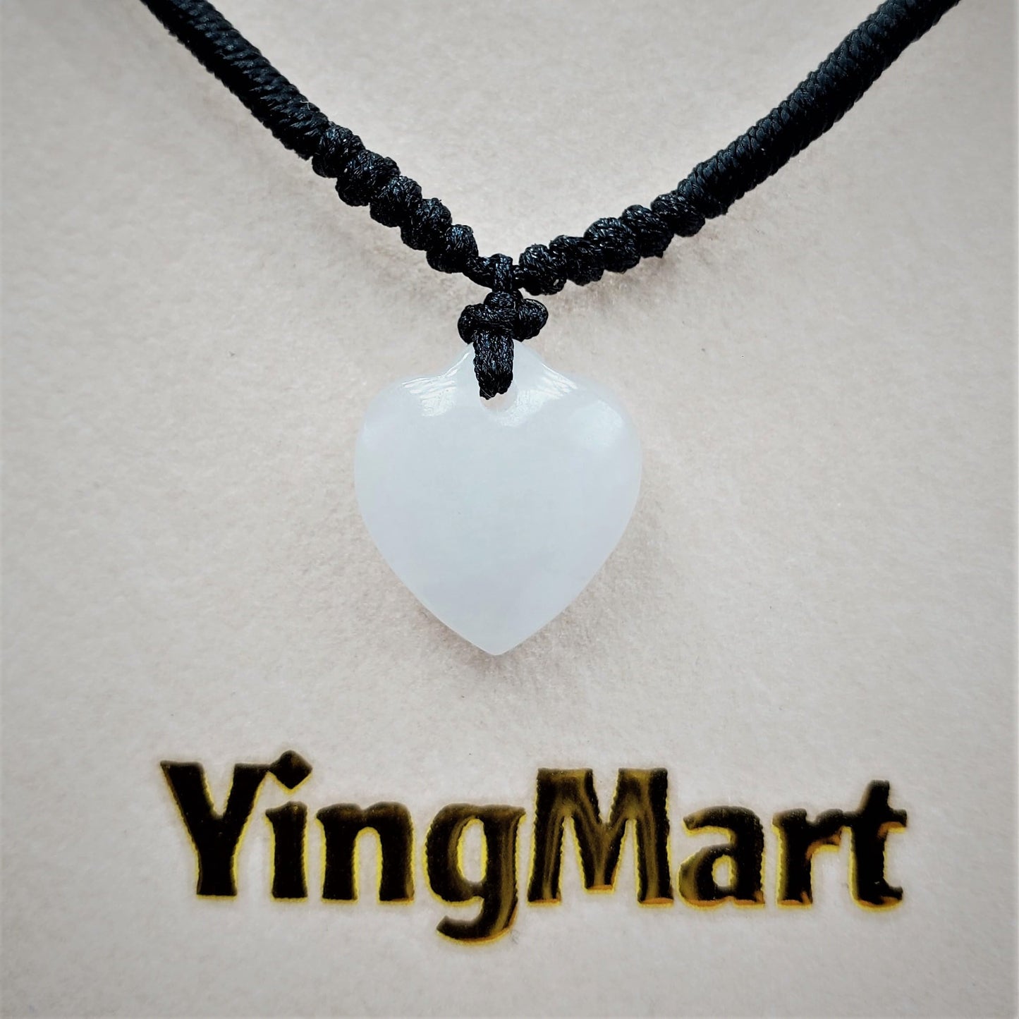Love & Luck – Natural Heart/Donut Jade Pendant Necklace for Women – Lucky Jade Jewelry Gift for Her, Genuine Green/Purple/White Stone, Minimalist Spiritual Necklace, Real Jade Necklace for Balance, Energy & Style by YingMart
