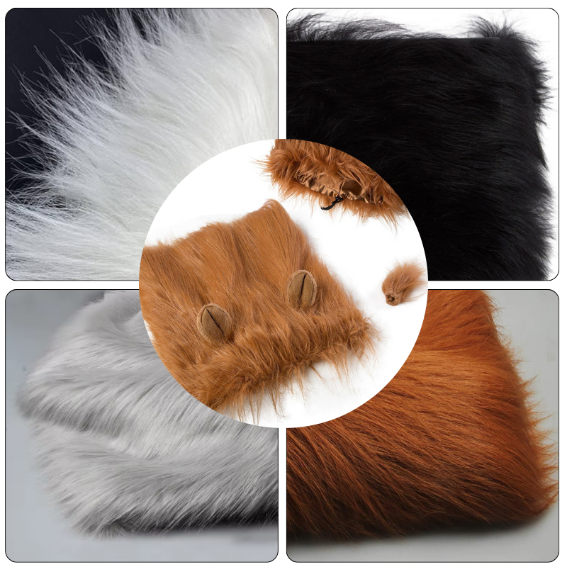 Lion Mane Wig Puppy Kitten Realistic Funny Halloween Cosplay Pet Costume Dog Cat Outfit