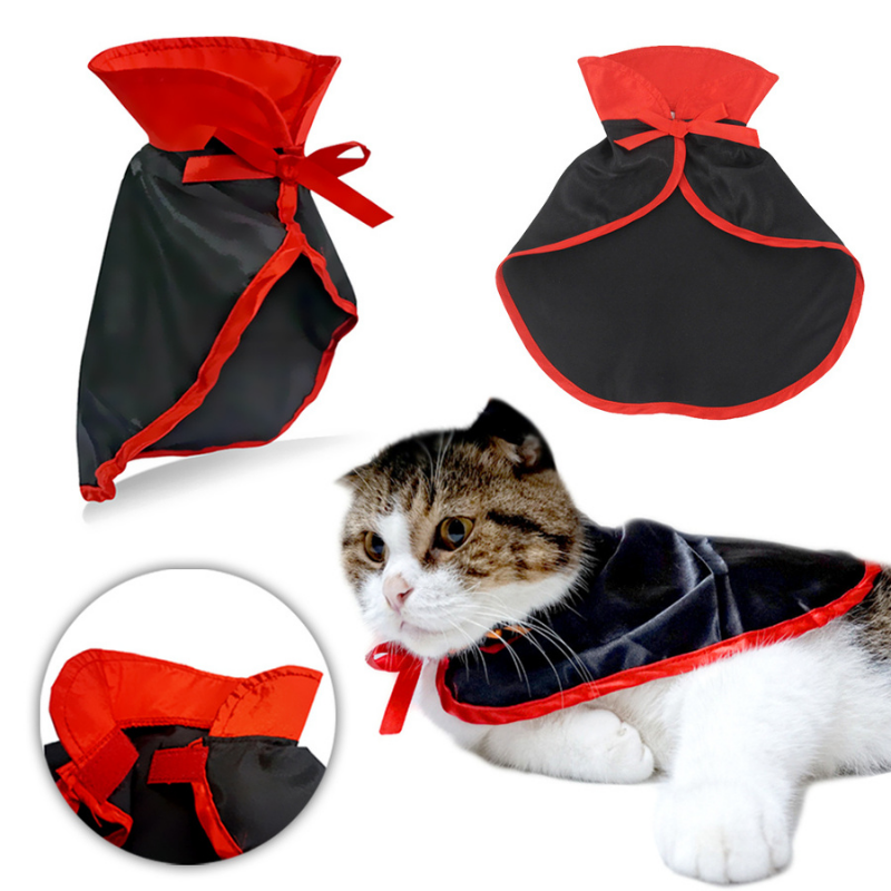 YingMart Halloween Pet Cloak Cat Dog Christmas Dressing – Transfiguration Pet Witch Cloak Cosplay Cape, Easy Fit Halloween Costume