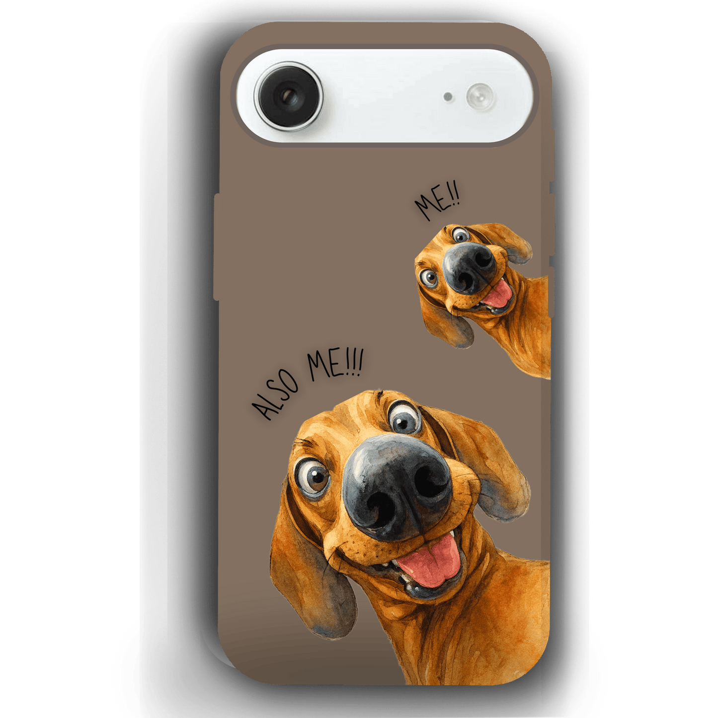 "Also Me" Design Custom Pet iPhone 17 Case – 4 Colors & 4 Patterns by YingMart, Personalized Pet Portrait Protective Cover for Dog Lovers