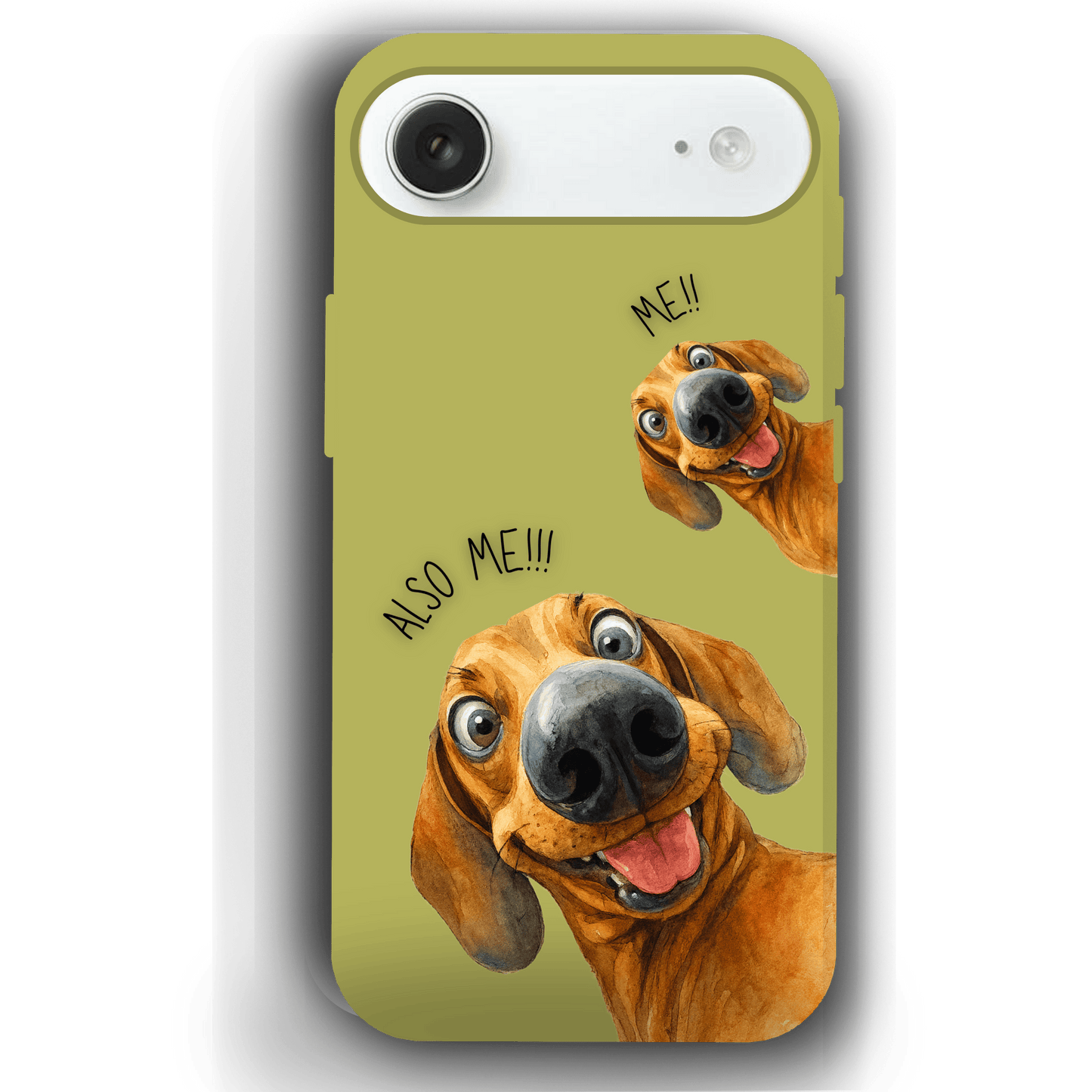 "Also Me" Design Custom Pet iPhone 17 Case – 4 Colors & 4 Patterns by YingMart, Personalized Pet Portrait Protective Cover for Dog Lovers