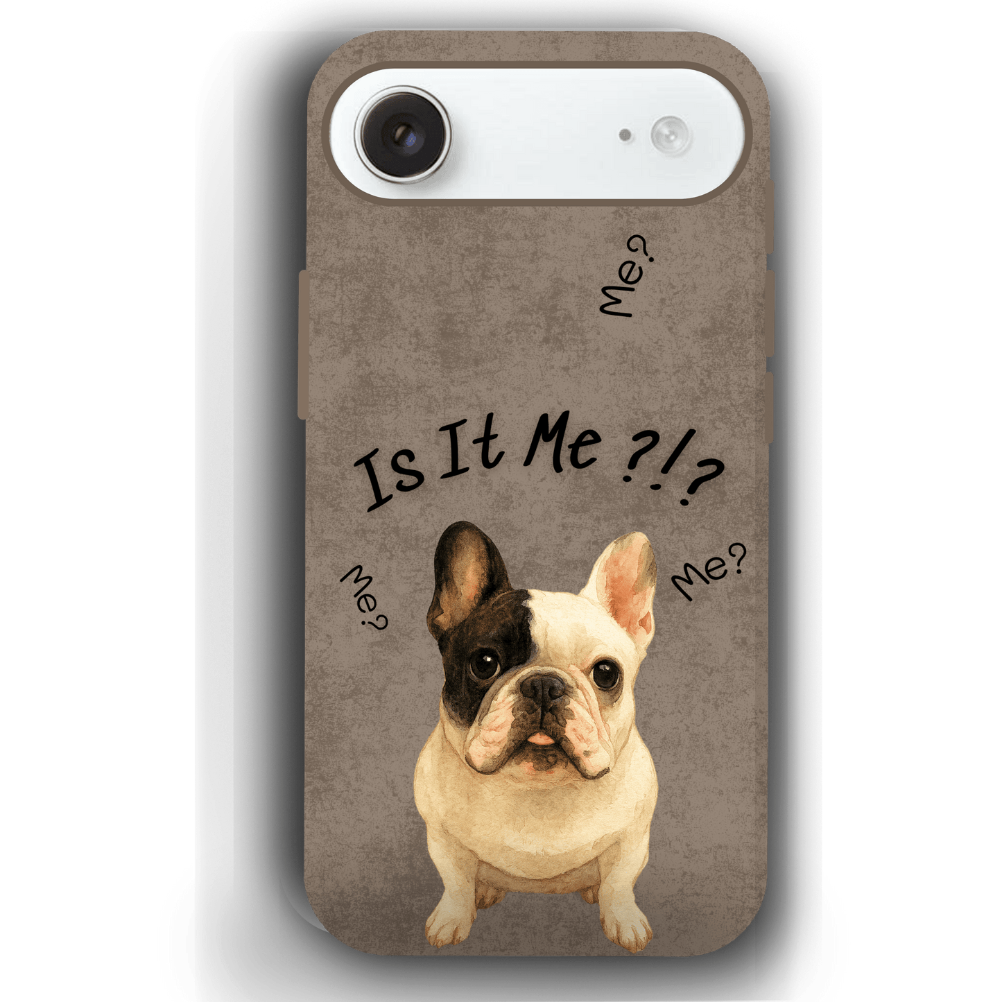 “Is It Me?” Design Custom Pet iPhone 17 Case by YingMart – Personalized Funny Portrait Design, Perfect Gift for Pet Lovers