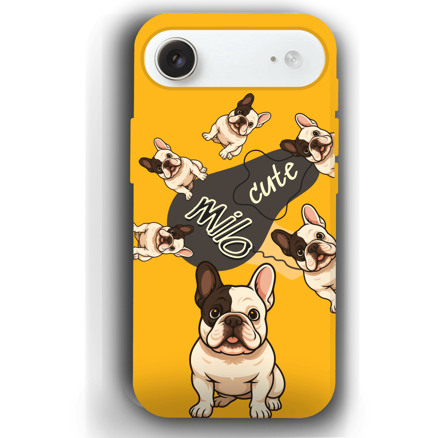 “Milo Cute” Design Custom Pet iPhone 17 Case by YingMart - Personalized Animal Portrait, Protective Cover for Pet Lovers