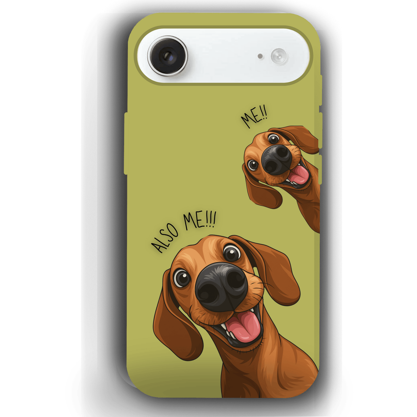 "Also Me" Design Custom Pet iPhone 17 Case – 4 Colors & 4 Patterns by YingMart, Personalized Pet Portrait Protective Cover for Dog Lovers