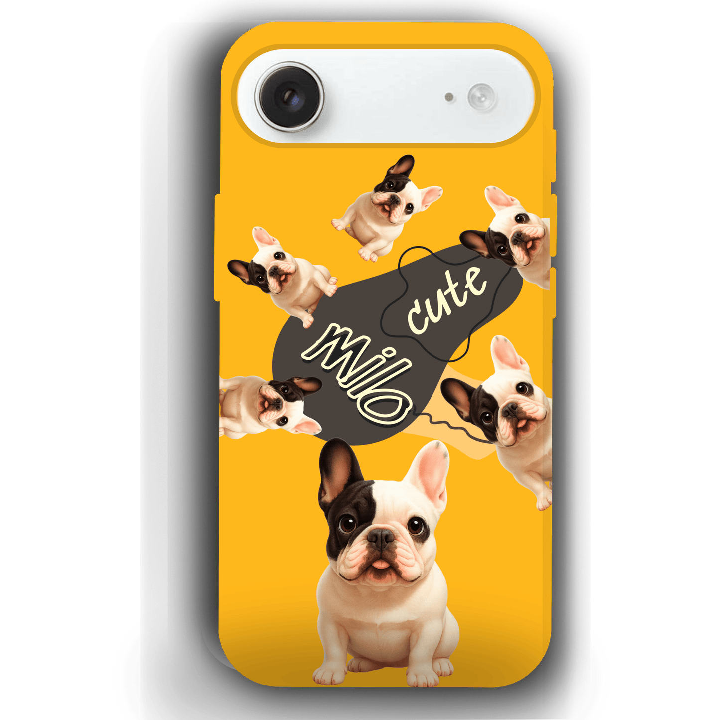 “Milo Cute” Design Custom Pet iPhone 17 Case by YingMart - Personalized Animal Portrait, Protective Cover for Pet Lovers