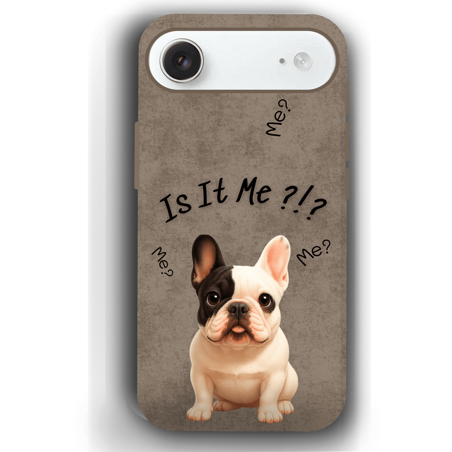 “Is It Me?” Design Custom Pet iPhone 17 Case by YingMart – Personalized Funny Portrait Design, Perfect Gift for Pet Lovers