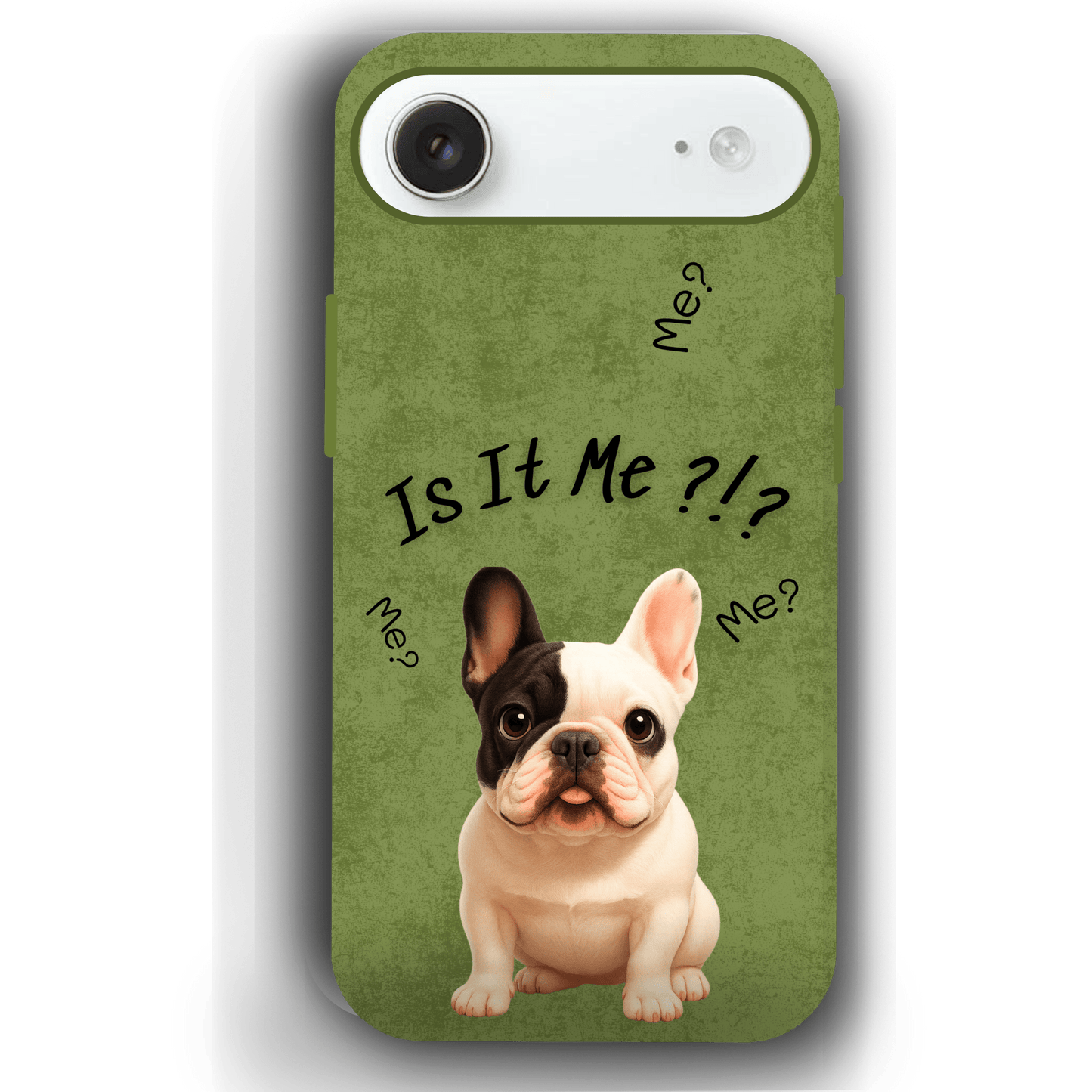 “Is It Me?” Design Custom Pet iPhone 17 Case by YingMart – Personalized Funny Portrait Design, Perfect Gift for Pet Lovers