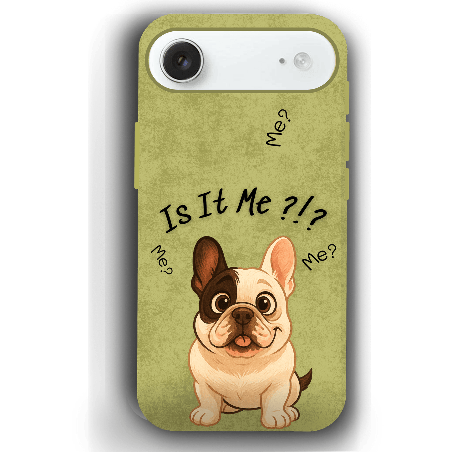 “Is It Me?” Design Custom Pet iPhone 17 Case by YingMart – Personalized Funny Portrait Design, Perfect Gift for Pet Lovers
