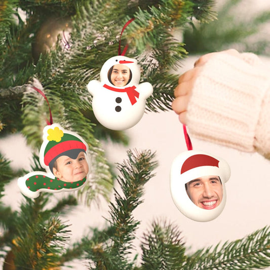 Custom Christmas Ornaments Hanging Doll Decorations 3 Pcs