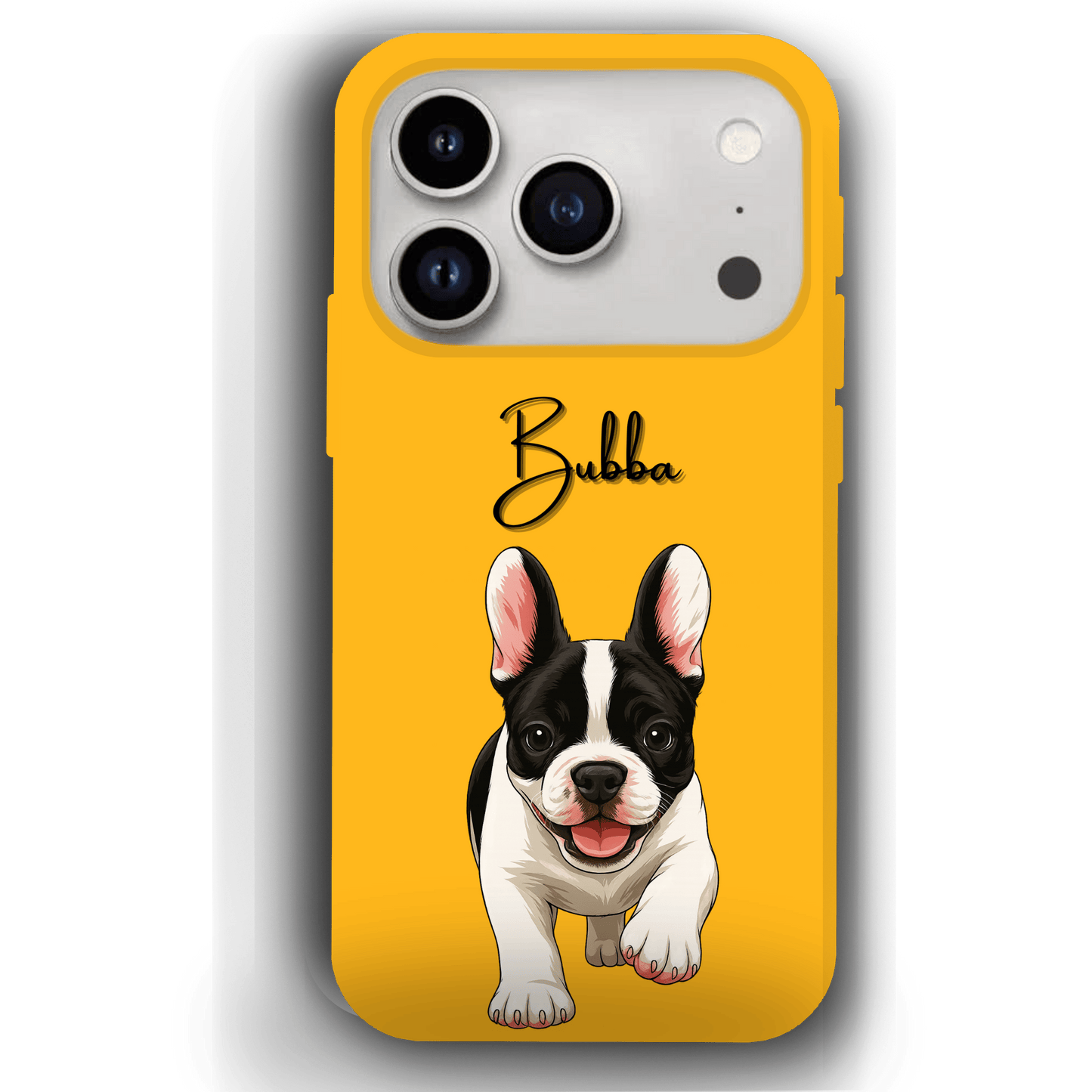 Custom Pet Phone Case for iPhone 17 by YingMart – Personalized Photo Cover with Pet Image & Name, Protective Case for Pet Lovers