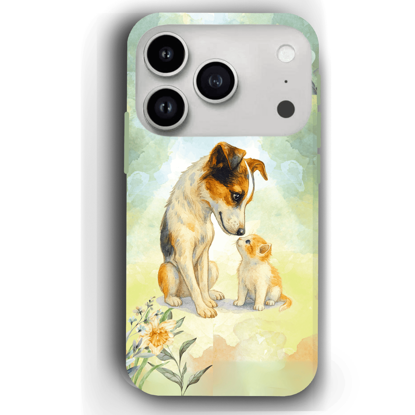 Custom Pet Phone Case for iPhone 17/17 Pro/17 Pro Max/17 Air by YingMart – Personalized Photo Pet Portrait (1-3 Pets), Protective Cover for Pet Lovers